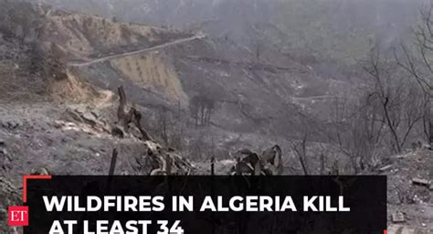Wildfires in Algeria leave at least 34 people dead and hundreds injured